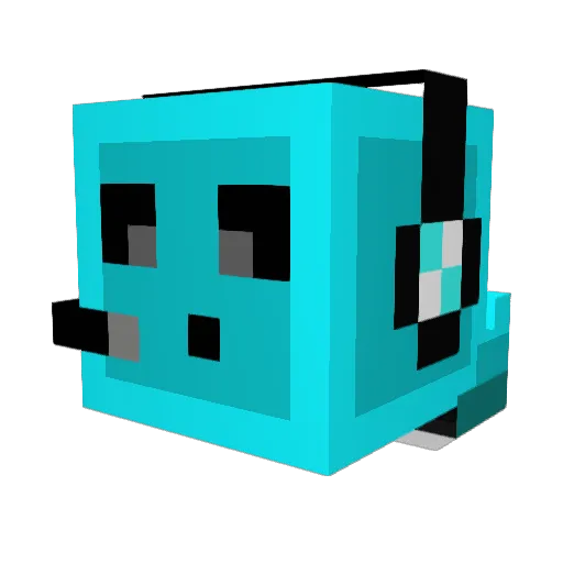 Cadeuss Minecraft avatar head, 3D render