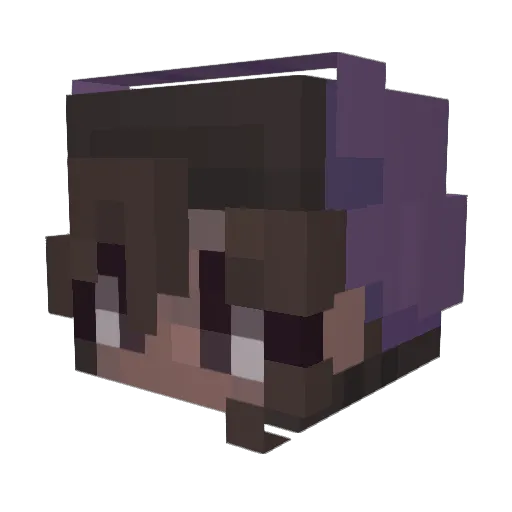 Cadhla87 Minecraft avatar head, 3D render