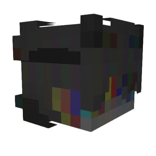 Cadilliac Minecraft avatar head, 3D render