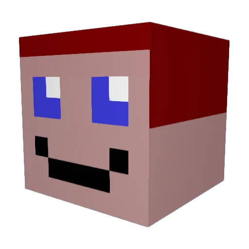 CadleHD Minecraft avatar head, 3D render