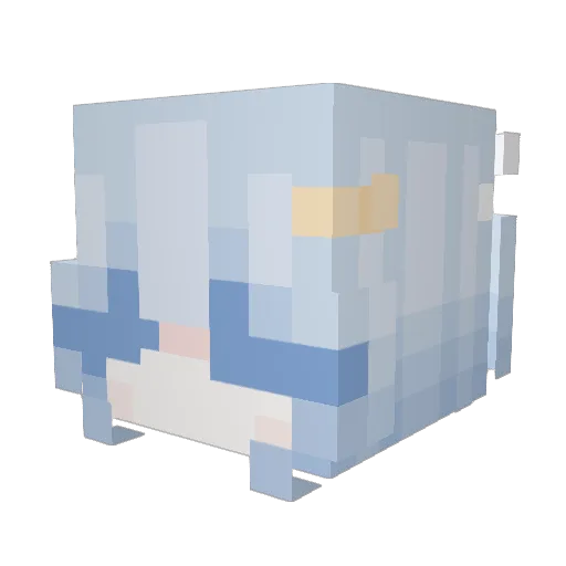 Cadnni Minecraft avatar head, 3D render