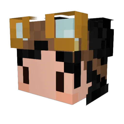 CadoPOG Minecraft avatar head, 3D render