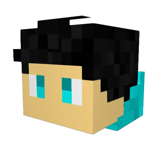 Cads181 Minecraft avatar head, 3D render