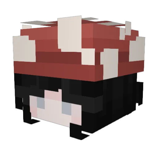 CadsCZ Minecraft avatar head, 3D render
