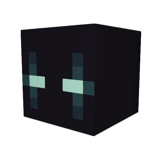 Cadual Minecraft avatar head, 3D render
