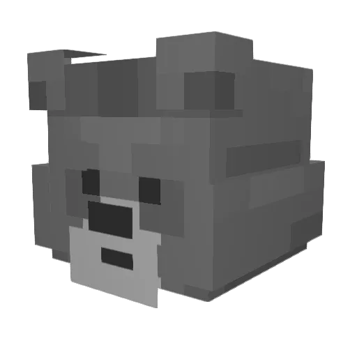 Cadux77 Minecraft avatar head, 3D render