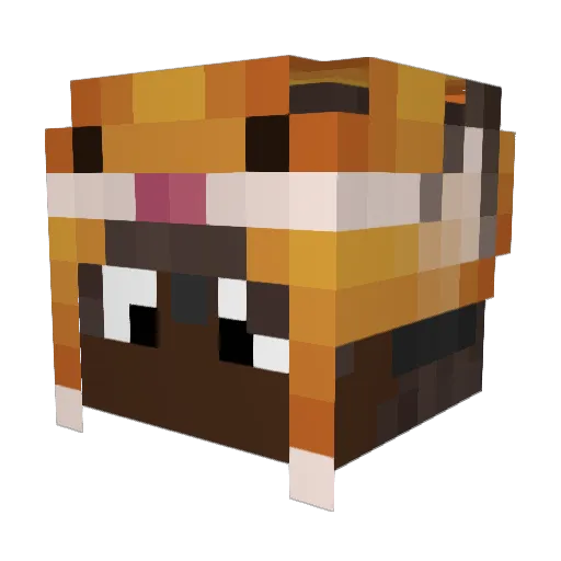 Caduxinn Minecraft avatar head, 3D render