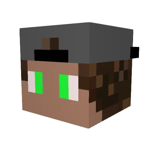 Caduziin_ Minecraft avatar head, 3D render