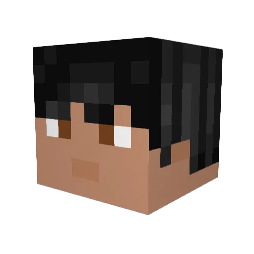 Caederic Minecraft avatar head, 3D render