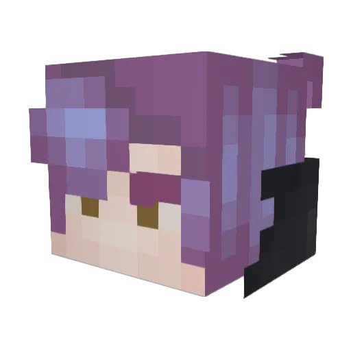 Caedes_Project0 Minecraft avatar head, 3D render