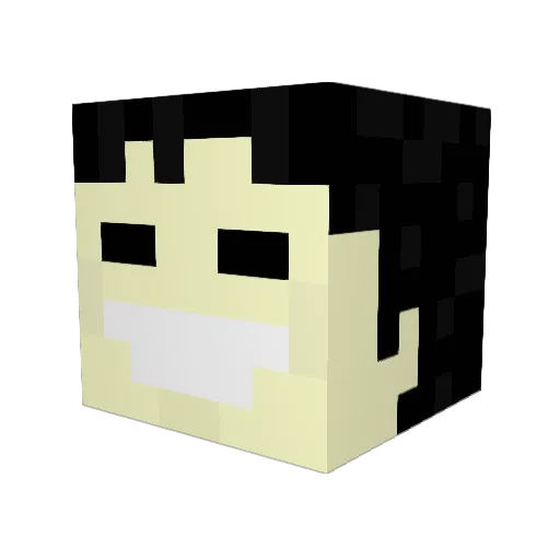 Caegrim Minecraft avatar head, 3D render