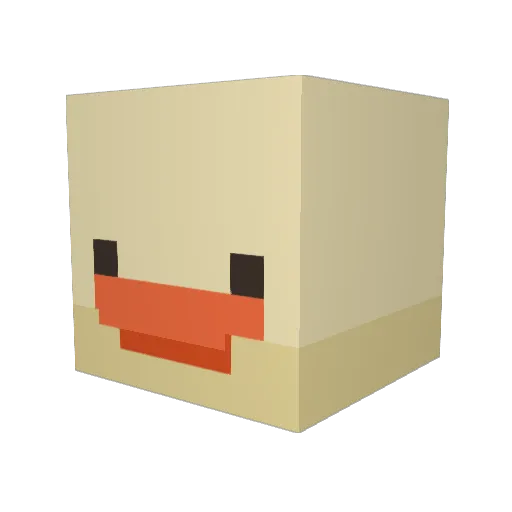 CaelJack Minecraft avatar head, 3D render