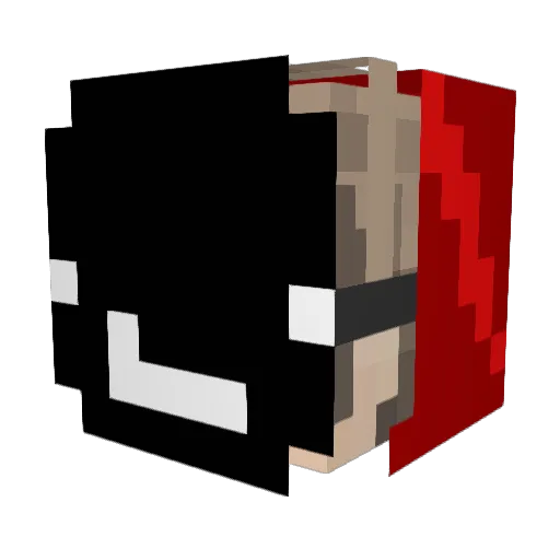 Caelan_World Minecraft avatar head, 3D render