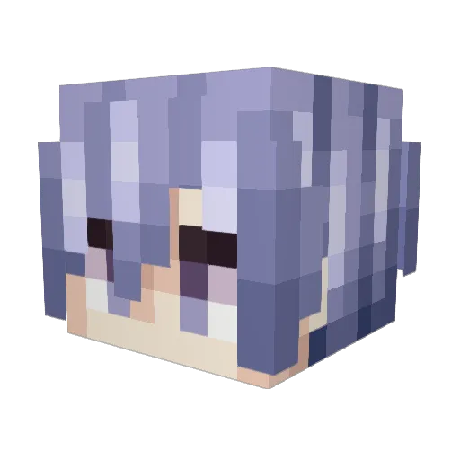 Caelex Minecraft avatar head, 3D render