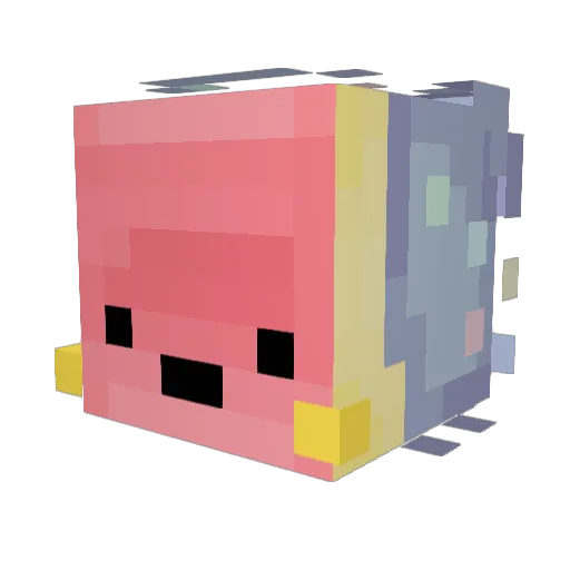 Caeline_ Minecraft avatar head, 3D render