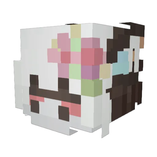 CaelisMoonveil Minecraft avatar head, 3D render
