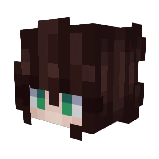Caelisst Minecraft avatar head, 3D render