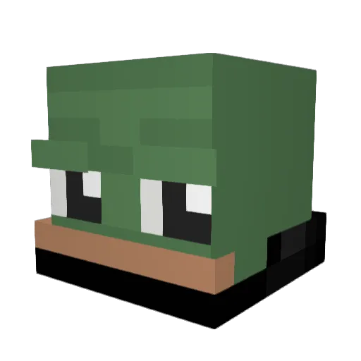 Caeljm Minecraft avatar head, 3D render