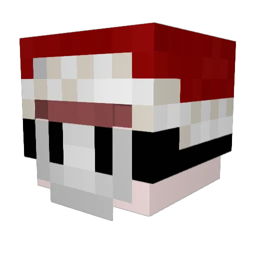 CaeloOctavo Minecraft avatar head, 3D render