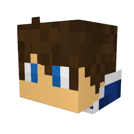 Caelthin Minecraft avatar head, 3D render