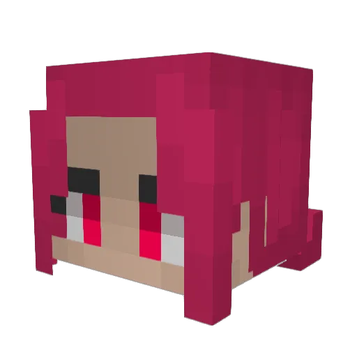 Caelystic Minecraft avatar head, 3D render