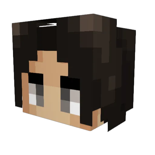 Caemuss Minecraft avatar head, 3D render