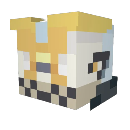 Caendor Minecraft avatar head, 3D render