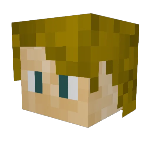 CaeptenIgLo Minecraft avatar head, 3D render