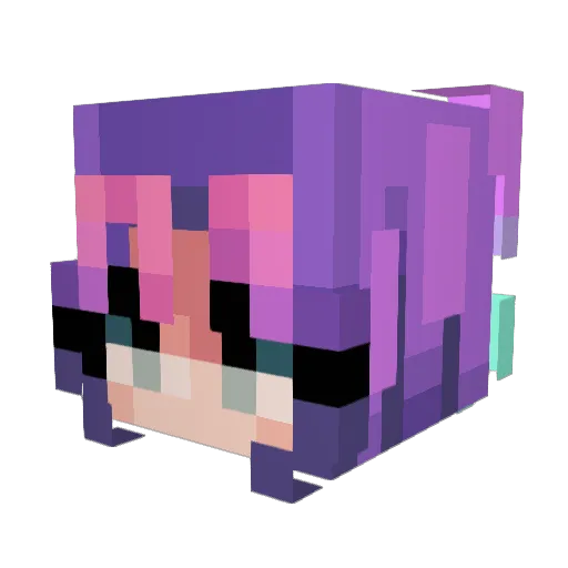 CaerBears Minecraft avatar head, 3D render