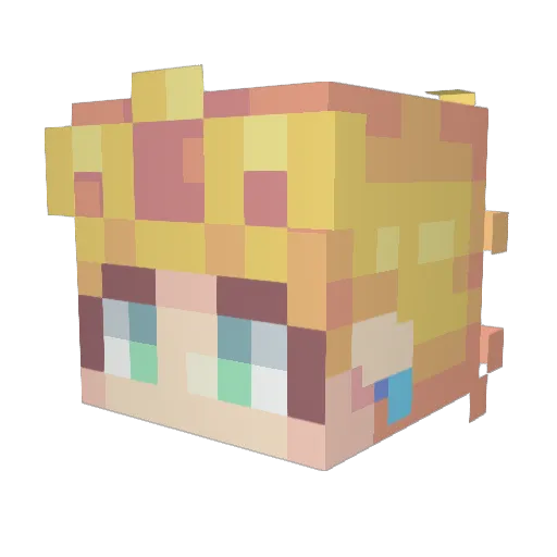 Caesar12agXx Minecraft avatar head, 3D render