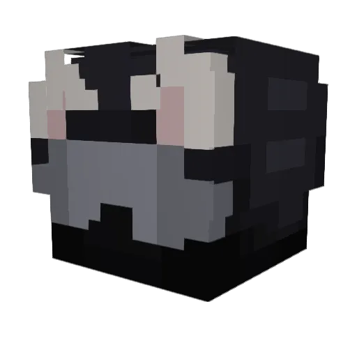 CaesarDressing Minecraft avatar head, 3D render