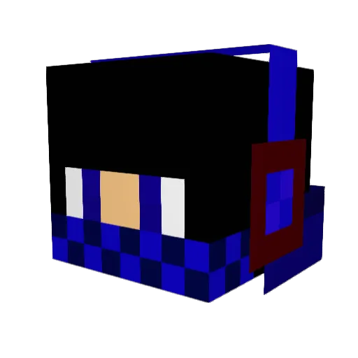 CaesarX Minecraft avatar head, 3D render