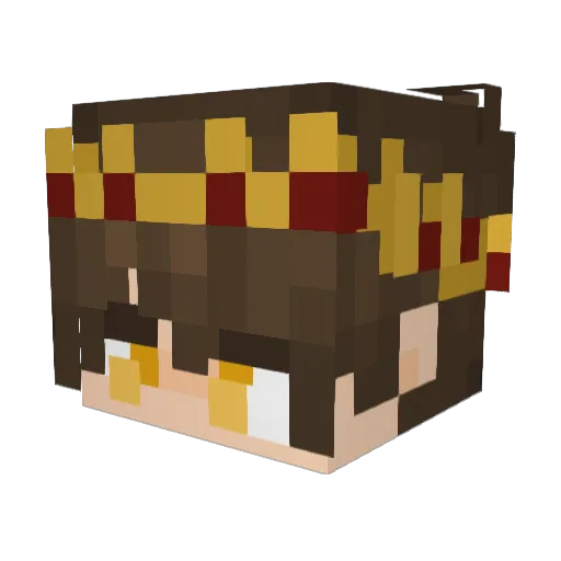 CaesarZac0 Minecraft avatar head, 3D render