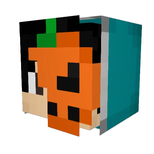 Caezonxd Minecraft avatar head, 3D render