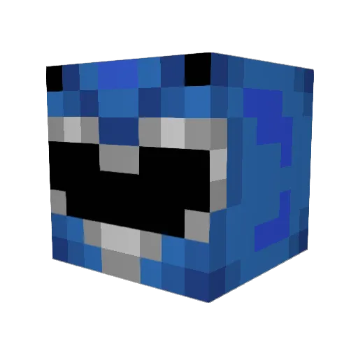 CaffeePants Minecraft avatar head, 3D render