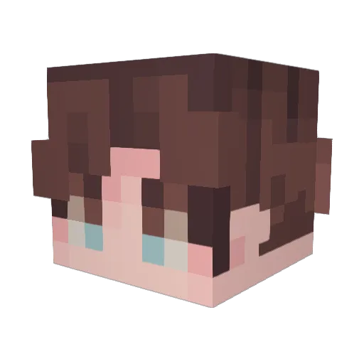 CaffeinatedSara Minecraft avatar head, 3D render