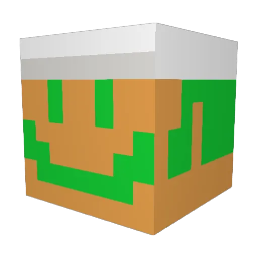 Caffeine2 Minecraft avatar head, 3D render
