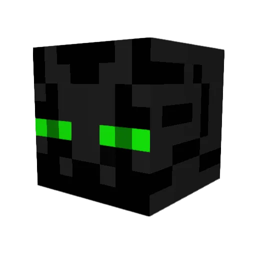 CaffeineLemming Minecraft avatar head, 3D render