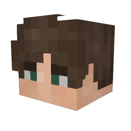 Caffinated_Weeb Minecraft avatar head, 3D render