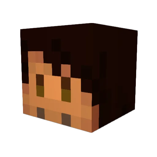 Caffy1012 Minecraft avatar head, 3D render