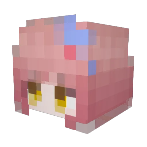 CagSimp Minecraft avatar head, 3D render