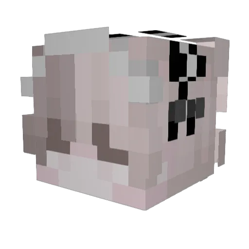 Cagameno Minecraft avatar head, 3D render