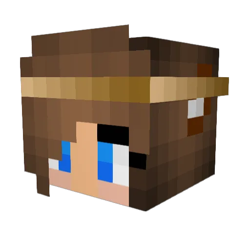 CagedMama85 Minecraft avatar head, 3D render