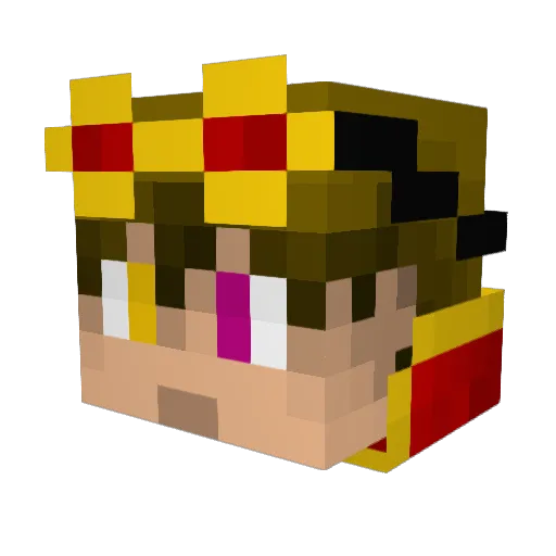 Cagle Minecraft avatar head, 3D render