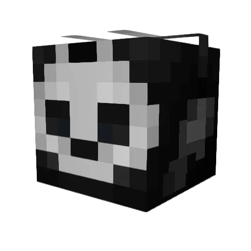 Cagrialay Minecraft avatar head, 3D render