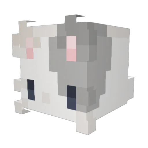 Cahiya Minecraft avatar head, 3D render