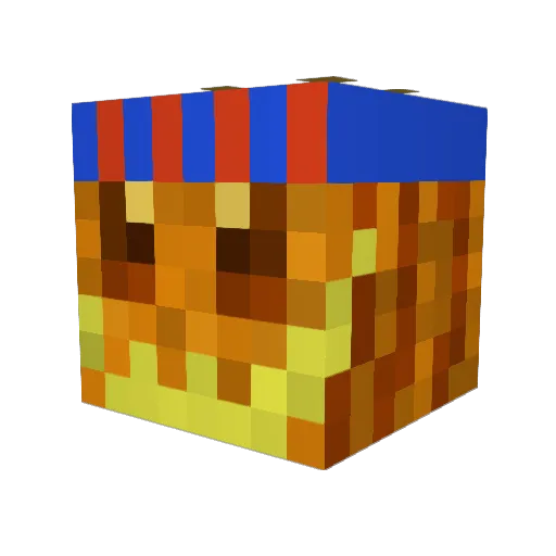 Cahli Minecraft avatar head, 3D render