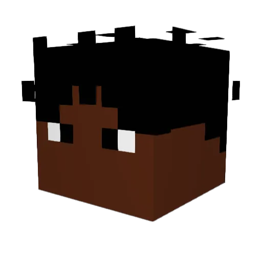 Cai__rr Minecraft avatar head, 3D render
