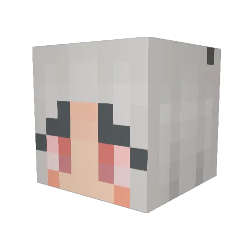 Cai_i_ius Minecraft avatar head, 3D render