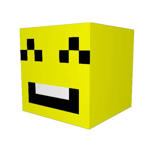 Caidech Minecraft avatar head, 3D render